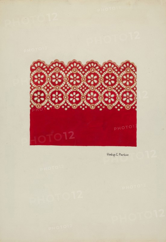 Embroidery for Dress, c. 1936.