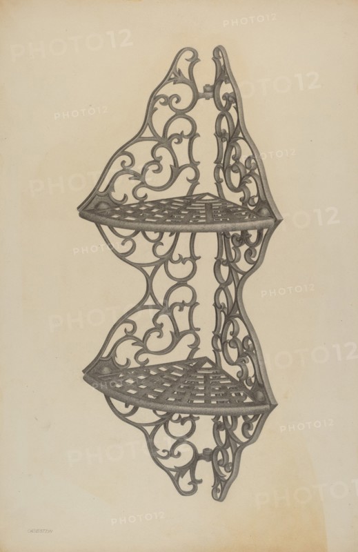 Corner Shelf Bracket, c. 1940.