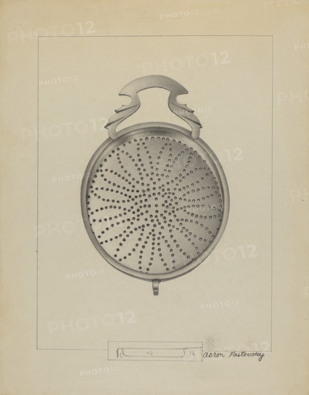 Silver Punch Strainer, c. 1936.