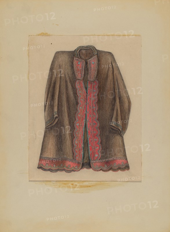 Dark Brown Cotton Coat, c. 1935.