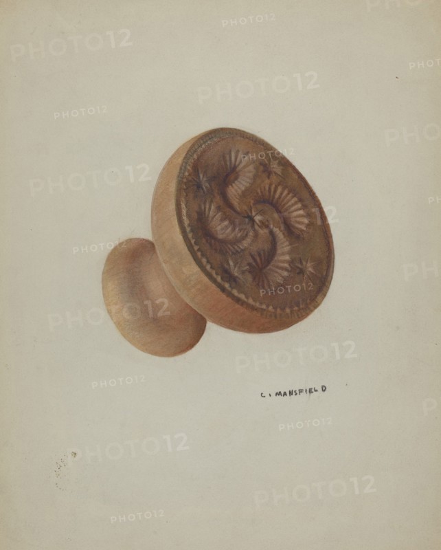 Pa. German Butter Mold, 1935/1942.