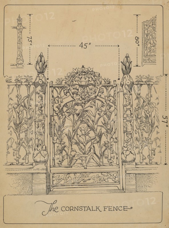 Cast Iron Gate and Fence, c. 1936.