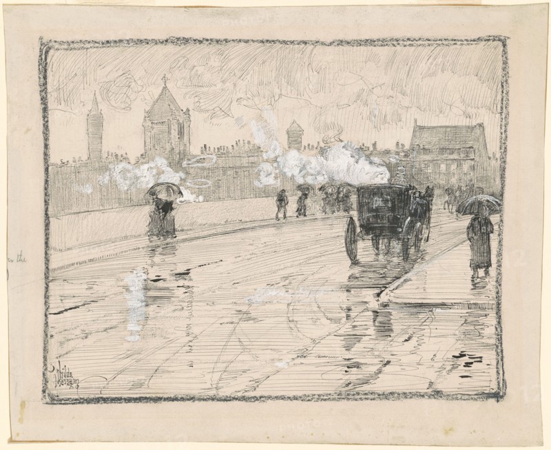 Rainy Day, Boston, 1886.