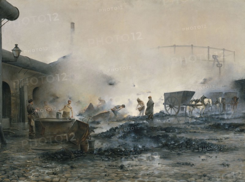Courcelles gas plant, 1884.