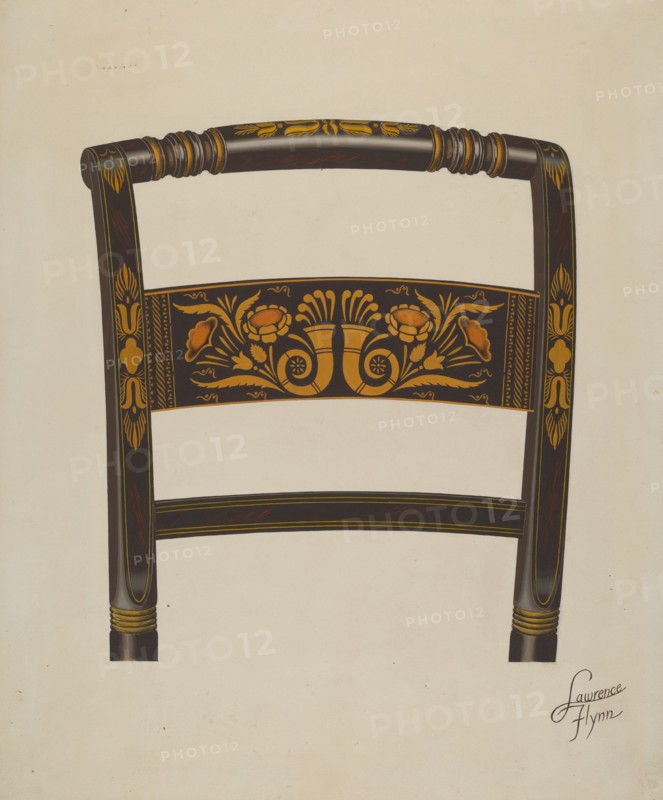 Back of Hitchcock Chair, c. 1936.