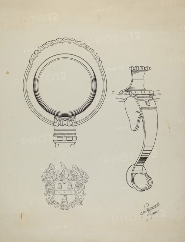 Silver Tankard: Details, c. 1938.