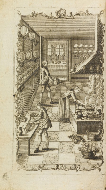 New well furnished cooking book, 1766. Private Collection.