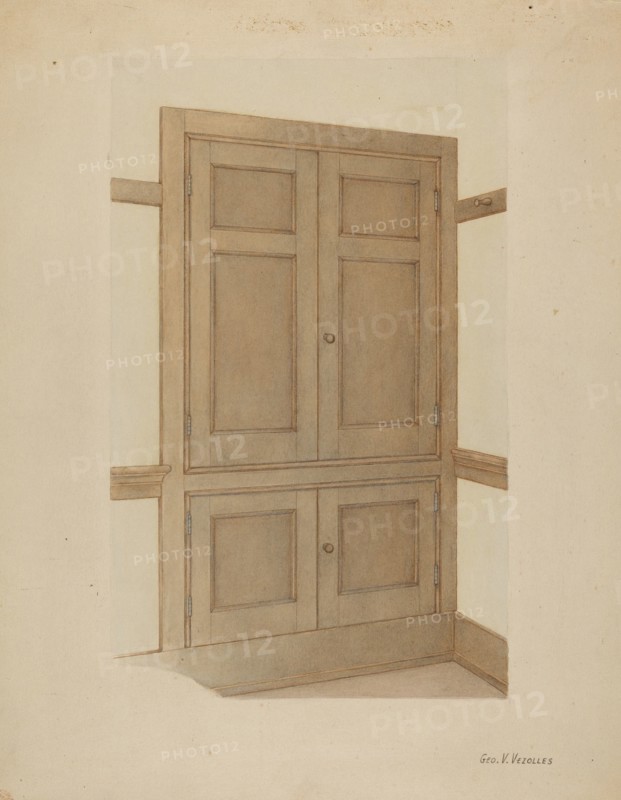 Shaker Room Cupboard, c. 1938.