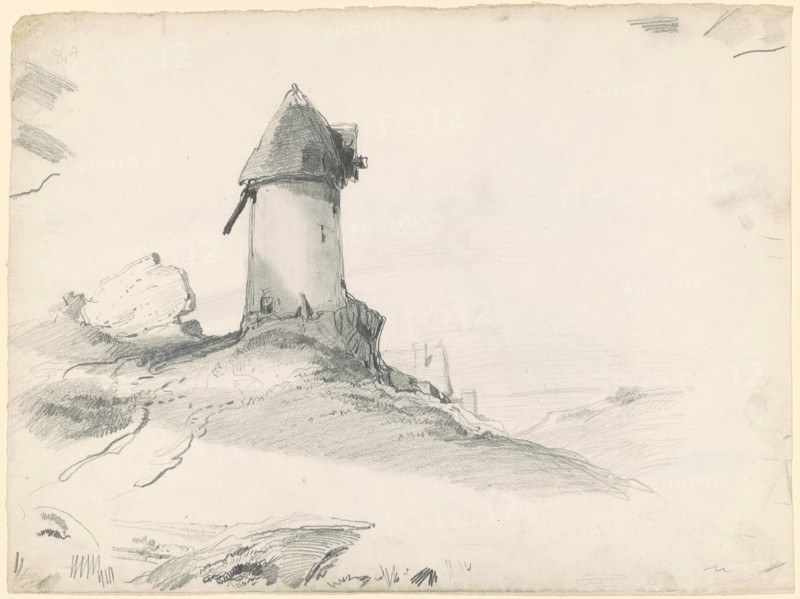 Landscape with Mill, 1835-1840.