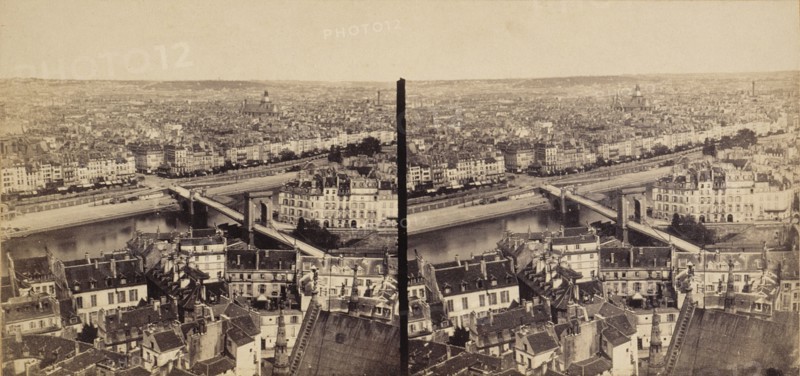 Panorama of Paris, between 1845 and 1855.