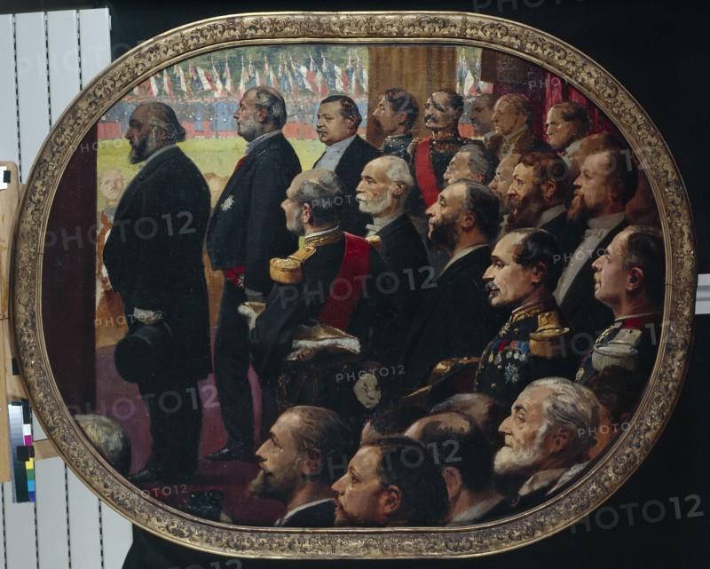 The distribution of flags, July 14, 1880.