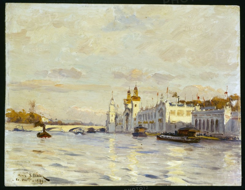 View of the Universal Exhibition of 1889.