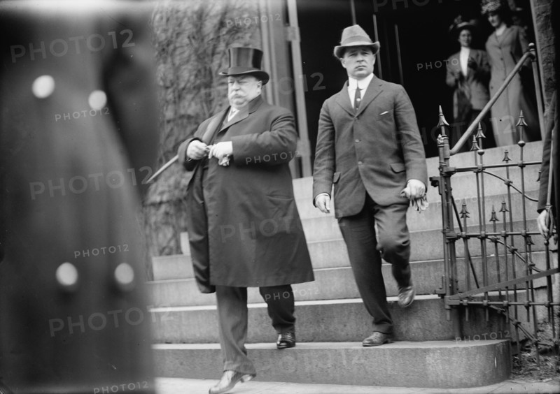 William Howard Taft, Easter, 1911. [US president, (left)].