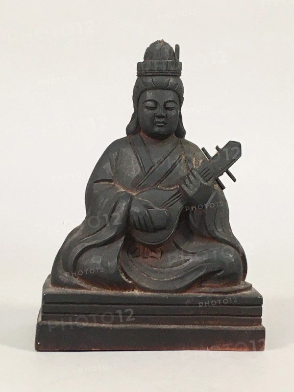 Benzaiten playing a biwa, 19th century. Private Collection.