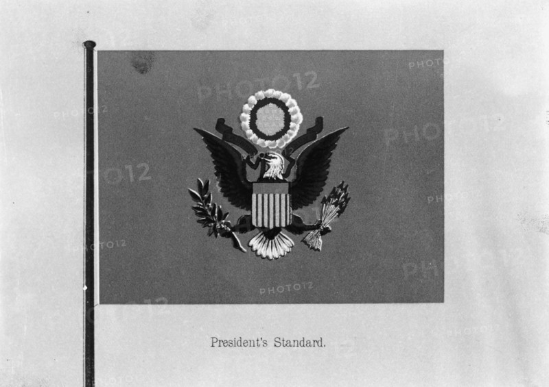 Flags. President's Standard, 1911. Creator: Harris & Ewing.