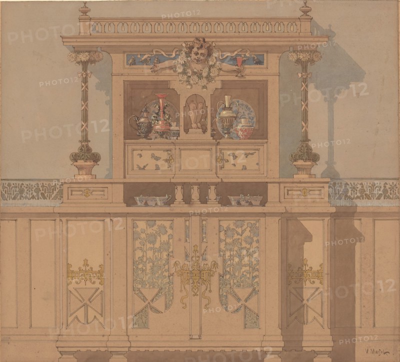 Design for Breakfront, 1900.