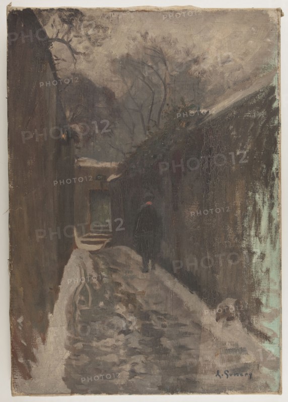 Rue Berton under snow, 1901.