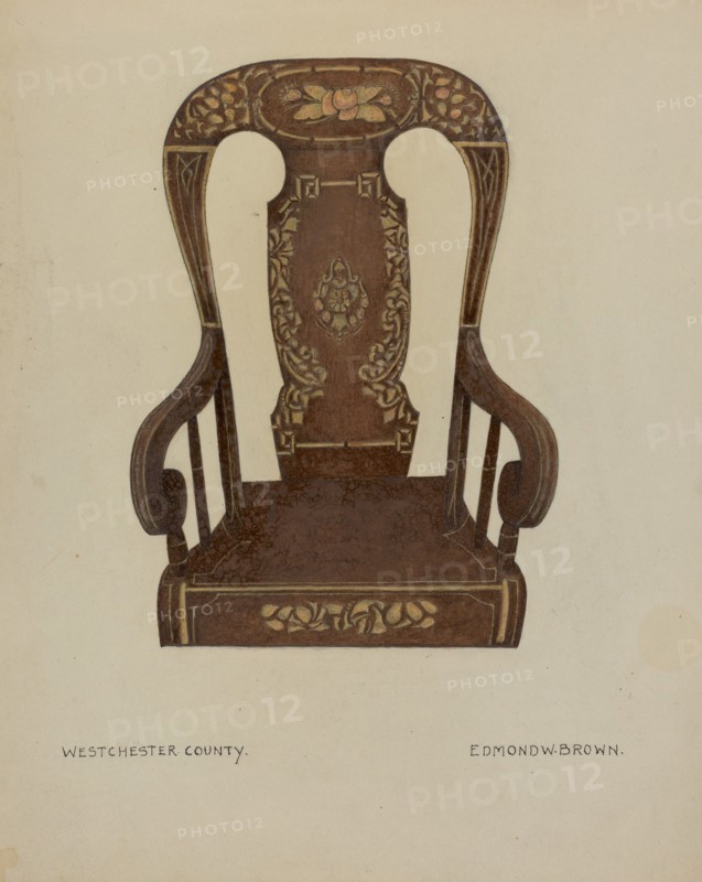 Pa. German Rocking Chair, c. 1937.