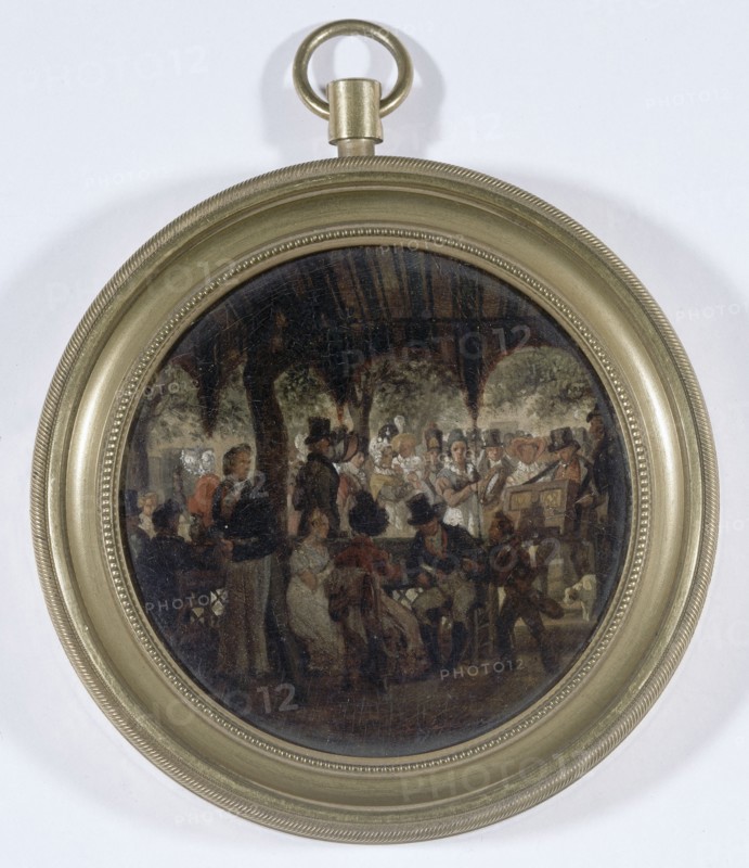 Concert in a public garden, c1820.