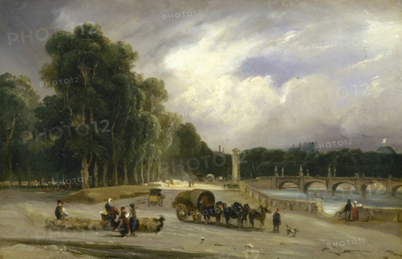 Cours-la-Reine, around 1828, c1828.