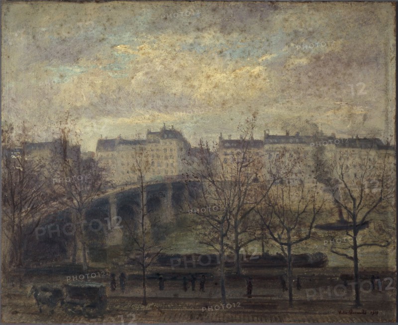 Pont de la Tournelle in 1918, 1918.