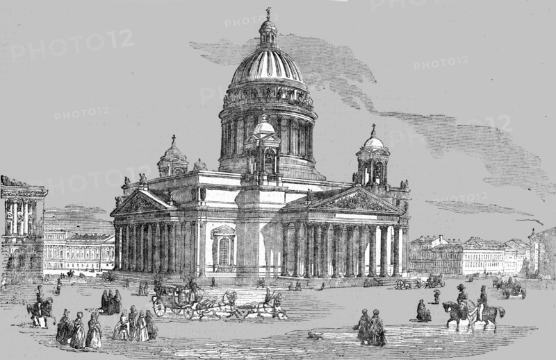 'Church of St Isaac, St Petersburg', 1854. Creator: Unknown.