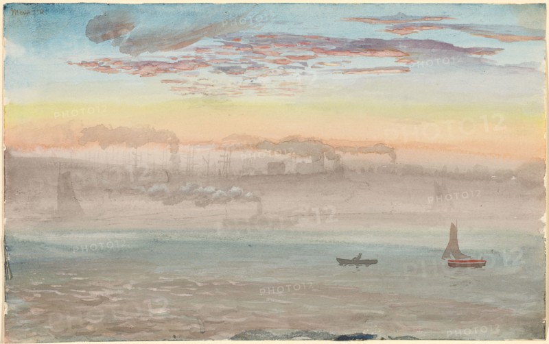 East River, Sunrise, 1862.