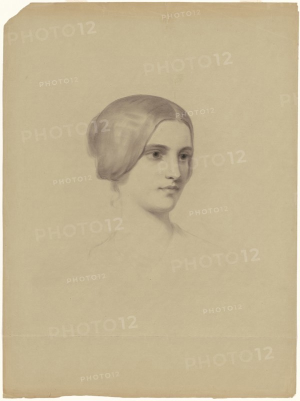 Head of a Young Woman, 1840-1854.