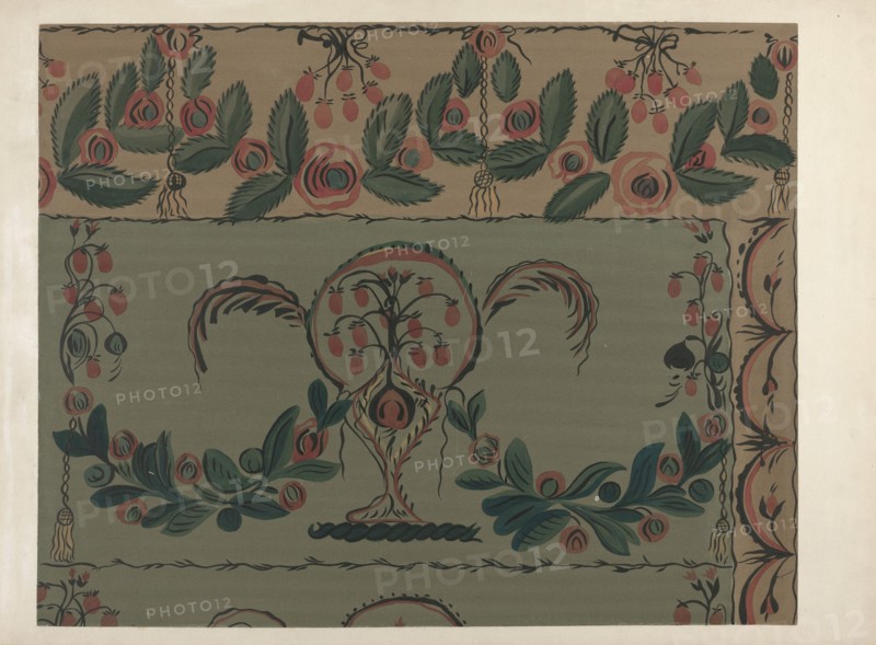 Hand Painted Wall (Detail), c. 1939.
