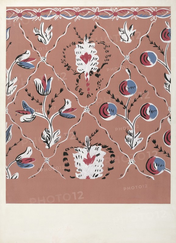 Hand Painted Wall (Detail), c. 1939.