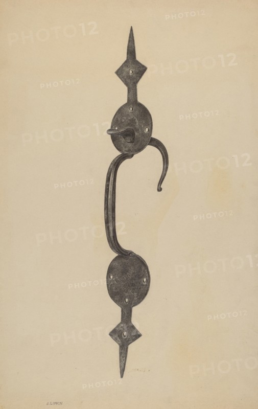 Door Handle with Thumb Press, c. 1939.