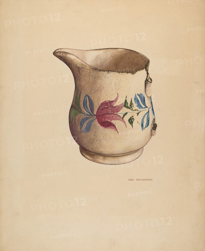 Crockery Pitcher, probably 1940.