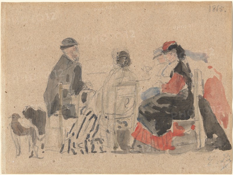 Conversation on the Beach, 1865.