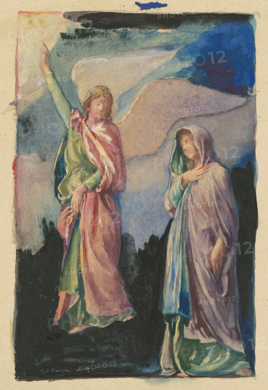 Study for "Faith" and "Hope", c. 1890.