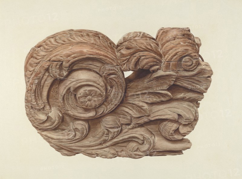 Billethead from Ship "Favorite", c. 1938.