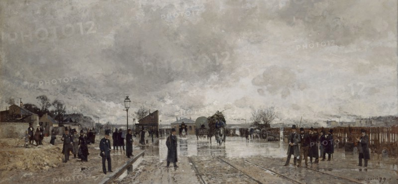A corner of Bercy during the flood, 1879.