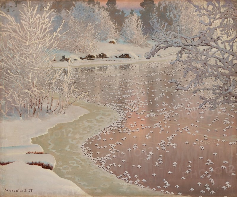 Winter landscape, 1925. Private Collection.