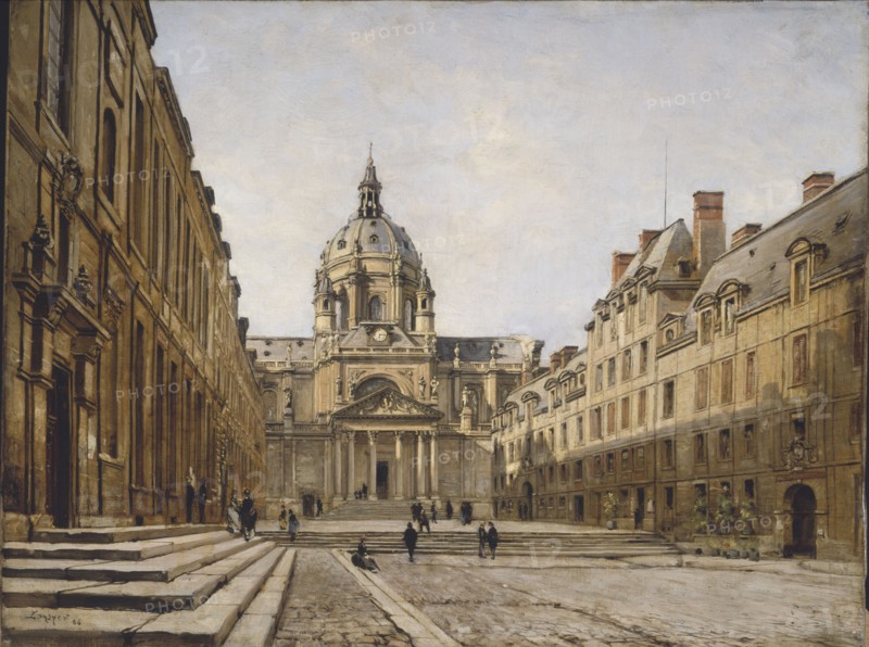 Courtyard of the old Sorbonne, 1886.