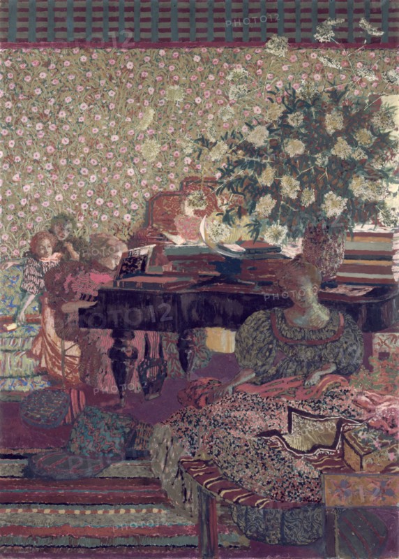 Figures in an interior. Music, 1896.