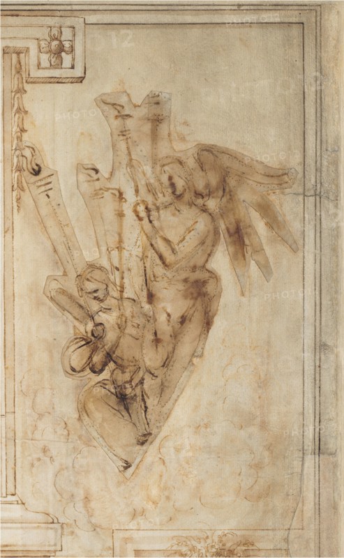 Two Angels Carrying Torches, c. 1501.