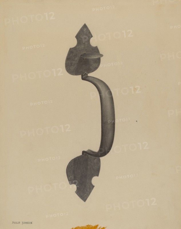Door Handle with Thumb Press, c. 1937.