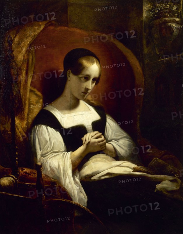 Marguerite at the spinning wheel, c1831.