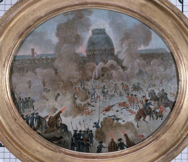 Capture of Tuileries, August 10, 1792, c1792.