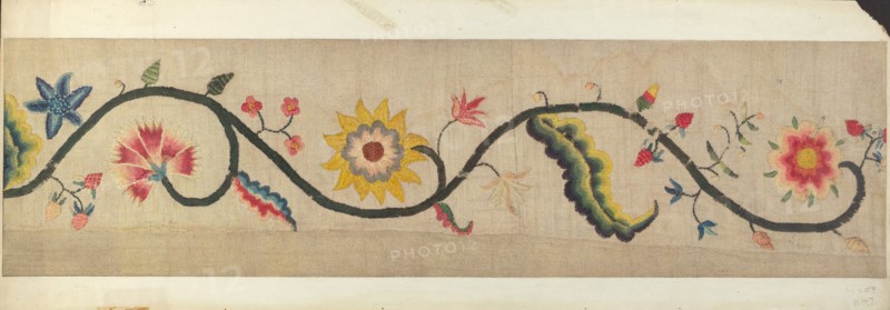Crewel Embroidery (Border), c. 1938.