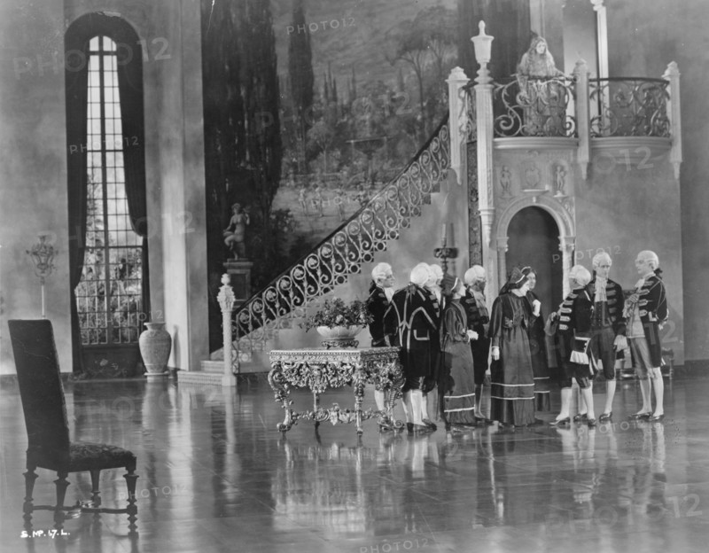 Hollywood set - interior view of palace, 1923.