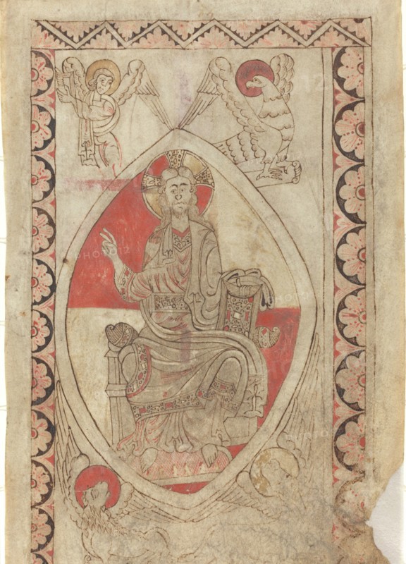 Christ in Majesty [recto], early 12th century.