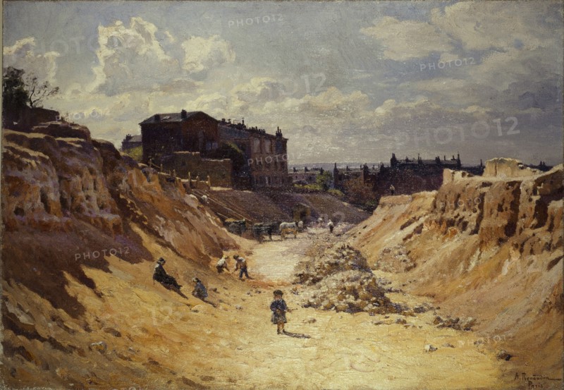 Opening of avenue Junot, in Montmartre, c1910.
