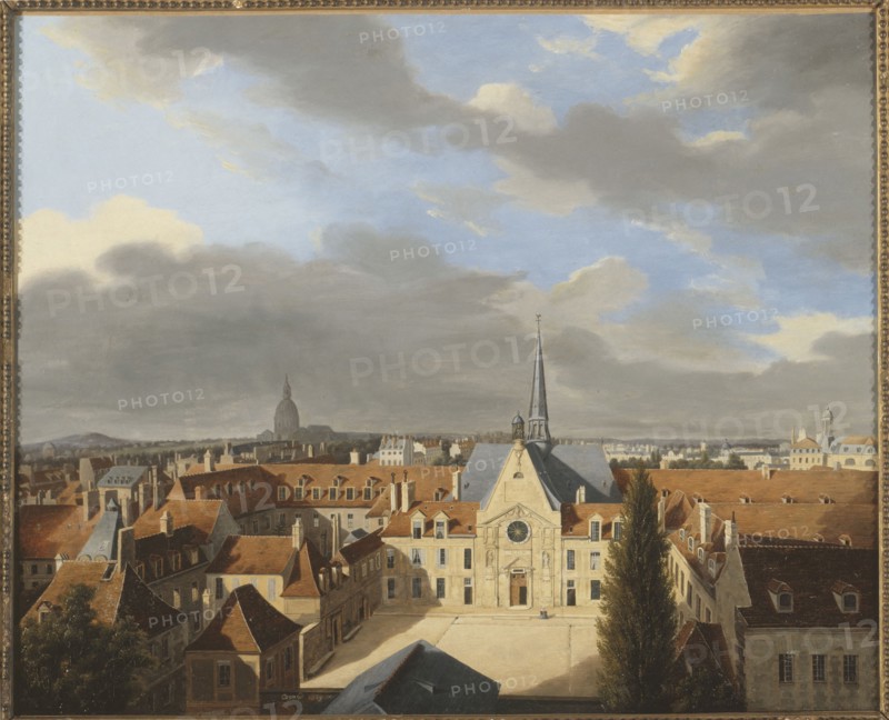 Laennec Hospital seen from rue de Sevres, 1839.