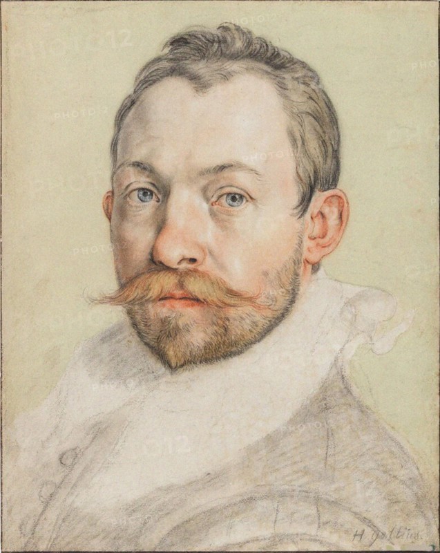 Self-Portrait, ca 1590. Creator: Goltzius, Hendrick (1558-1617).