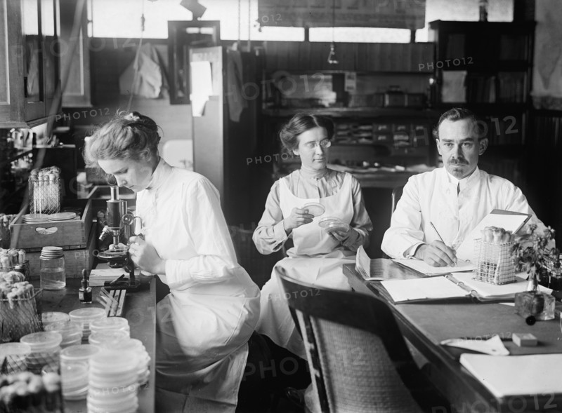 Bacteriology - Dr. George Stiles, 1912. Creator: Harris & Ewing.